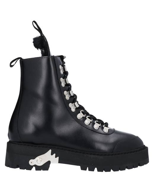 Off white leather hotsell hiking boots