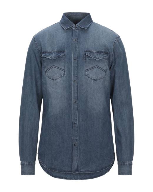 mens armani denim shirt