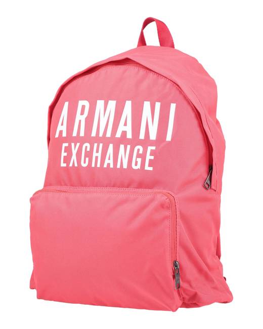 Armani exchange logo best sale backpack