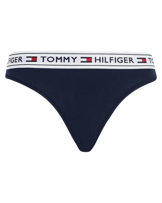 Tommy Jeans Lace nylon blend tanga thong in white - WHITE