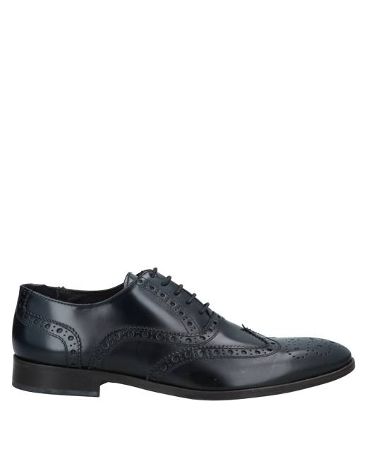 Grey Daniele Alessandrini Leather Lace-up Shoes in Black for Men Mens Shoes Lace-ups Brogues 