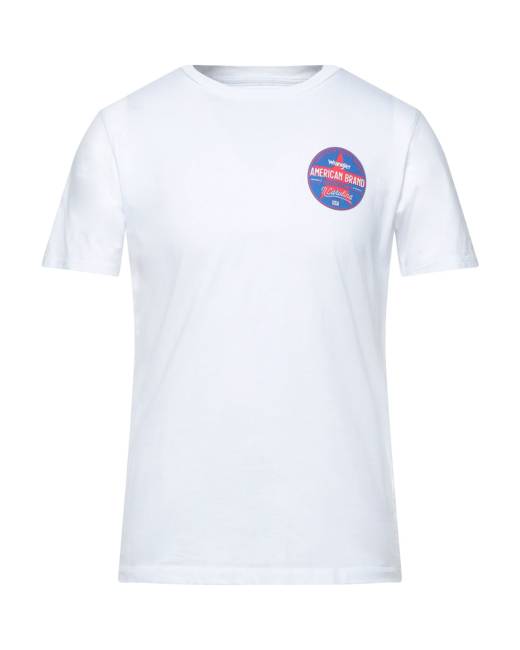 Wrangler Mens White Cotton Crew Neck Tee Logo T-Shirt Top XXL BHFO 4750 