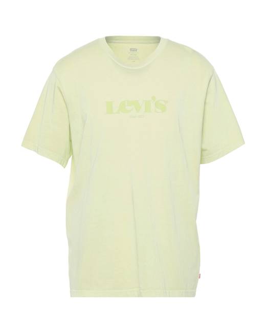 Levi's t-shirt with small chest logo and contrasting sleeves in black