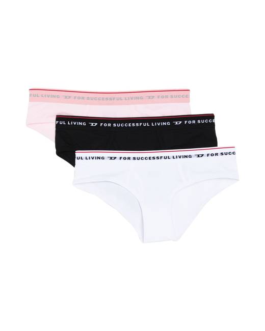 Womens Clothing Lingerie Knickers and underwear DIESEL Synthetic Boy Shorts In Recycled Nylon Microfibre in White 