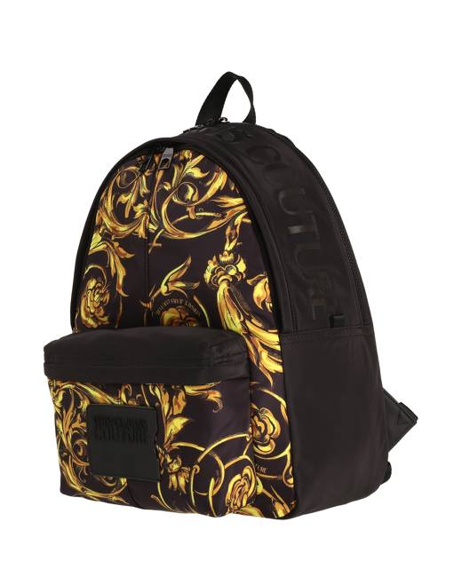 Versace Virtus Barocco-Print Quilted Silk Twill Tote Multicolor