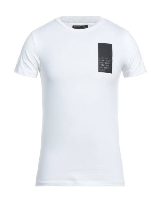 Replay Men's Logo Crew Neck T Shirt - Black - Short Sleeve T-shirts