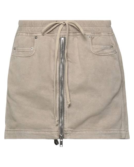 Rick Owens Al Pillar Pencil Skirt Reflex Grey