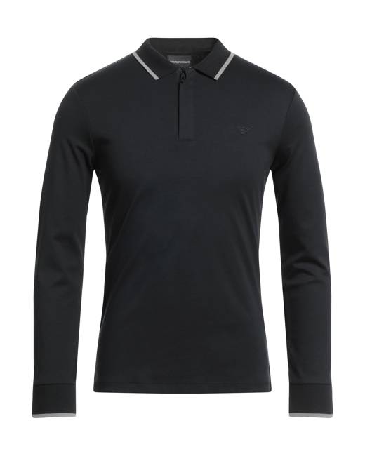 Giorgio Armani monogram-print Cotton Polo Shirt - Farfetch