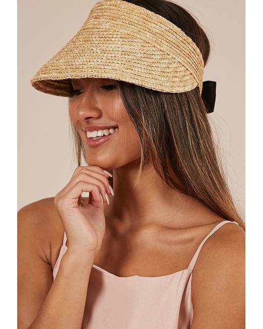 DWJ Womens Visor Distressed Sun Protection Fashion Embroidery Beach Headwear 