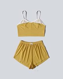 Yellow Women's Sleepwear Sets - Clothing