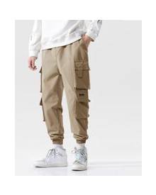 ROMWE Guys Patch Pocket Cargo Pants