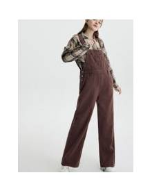 ROMWE Wide Leg Denim Overalls Without Top