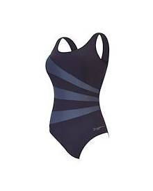 Zoggs Womens swimming size 6 xcel back green multi Swimming Costume * 