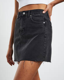 Dr Denim - Echo Mini Skirt Charcoal Black