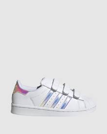 adidas Originals - Superstar Foundation Self Fastening Pre School - Sneakers (White/Silver Hologram) Superstar Foundation Self-F