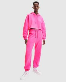 Calvin Klein Jeans - Oversized Acid Wash Hoodie - Hoodies (Neon Pink) Oversized Acid Wash Hoodie