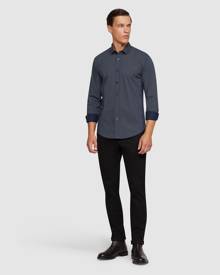 Oxford - Kenton Printed Cotton Shirt - Casual shirts (Blue Print) Kenton Printed Cotton Shirt