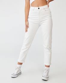 Cotton On - Stretch Mom Jeans - Mom Jeans (Whitehaven) Stretch Mom Jeans