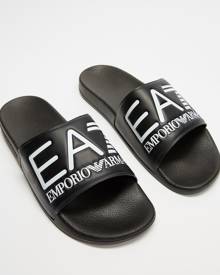 Emporio Armani EA7 - Beach Slides - Slides (Black) Beach Slides