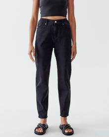 Calli - Hudson Mom Jeans - Mom Jeans (Washed Black) Hudson Mom Jeans