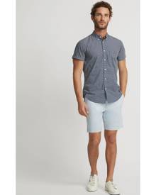 Oxford - Tottenham Cotton Printed Short Sleeve Shirt - Casual shirts (Blue Print) Tottenham Cotton Printed Short Sleeve Shirt