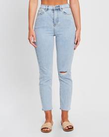 The Fated - Pia Denim Jeans - Mom Jeans (Light Blue Wash) Pia Denim Jeans