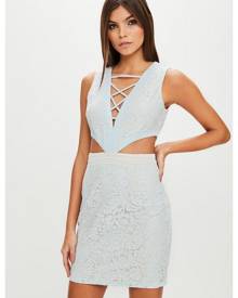 Missguided Lace Cut Out Bodycon Dress