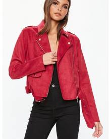 Missguided suede 2024 biker jacket