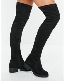 cleated thigh high boots