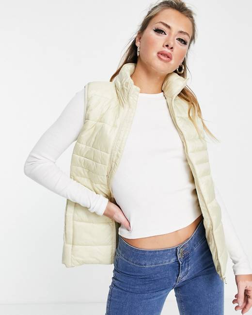 Brave Soul slay puffer jacket in khaki