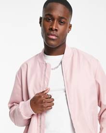 Topman bomber jacket in pink