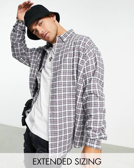 ASOS Oversized Baseball Jersey Shirt in Red for Men