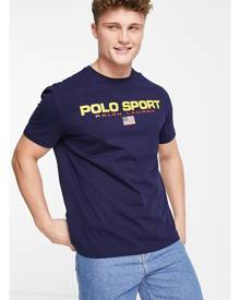 Polo Ralph Lauren Sports capsule front print t-shirt in navy