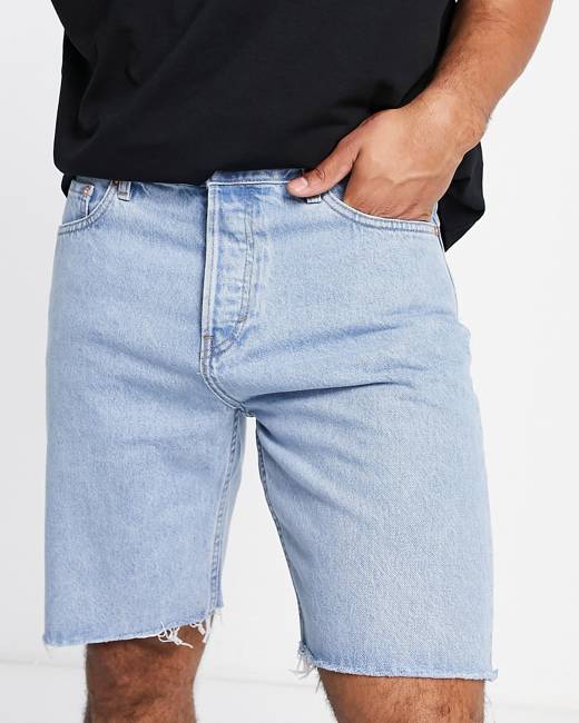 Weekday space relaxed straight leg jeans in pen blue