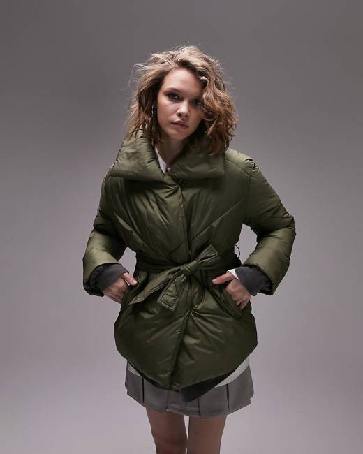 Puffer jacket clearance women's topshop