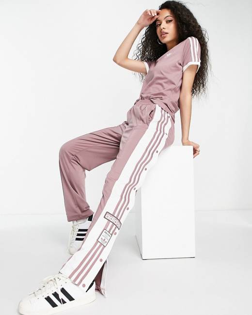 Adidas womens hot sale popper trousers