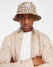 Herschel Supply Co Norman bucket hat in leopard print-Multi