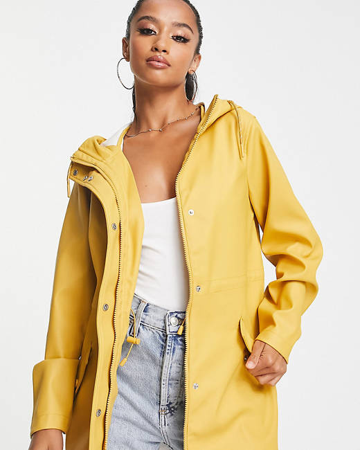 Women's yellow clearance rain slicker