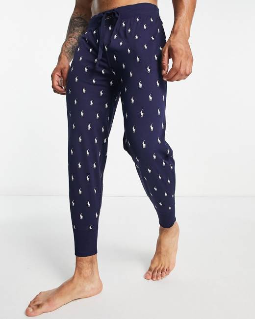 Ralph lauren pony hot sale print joggers