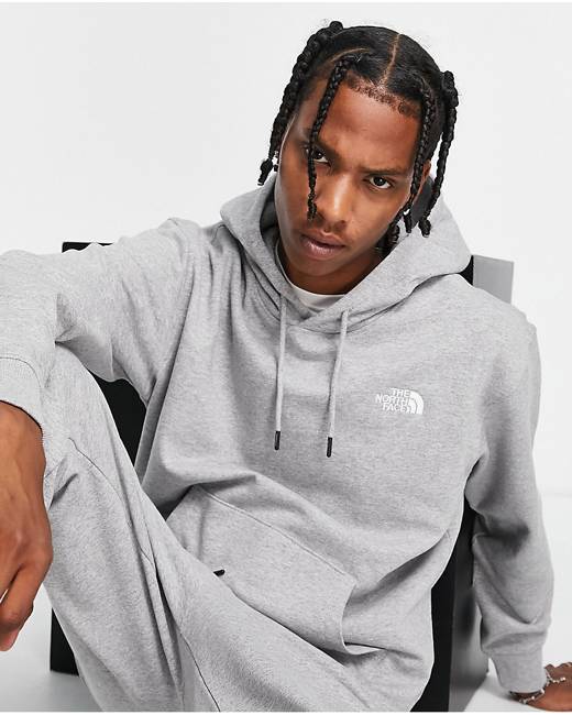 Mens grey cheap north face hoodie