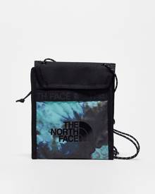 The North Face Bozer neck pouch in wasabi green print