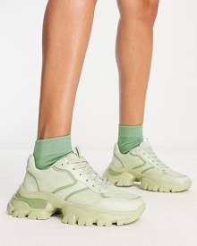 ALDO Enzia chunky runner sneakers in light green