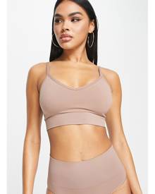 Spanx Seamless Shaping longline cami bralet in brown