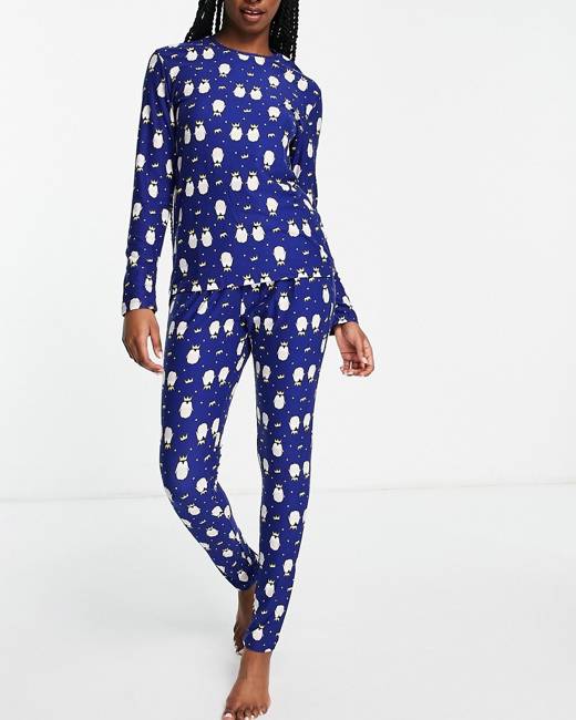 Mood Pajamas Cherry Blossom Ultra Soft Long-Sleeve Pajama Set