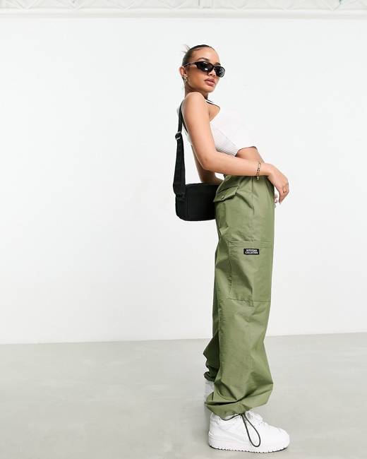 ASOS DESIGN Petite oversized cargo pants with multi pocket in