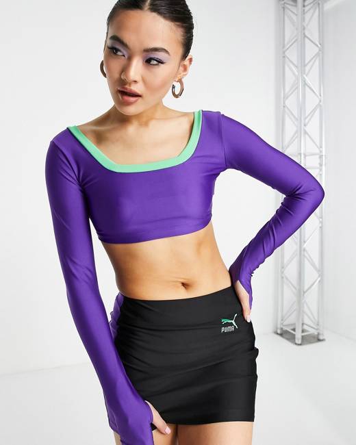 Puma long sleeve 2025 crop top