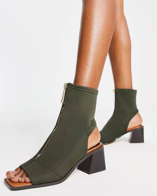 CLASSIC - GREEN Women's Ankle Boots with heel | miMaO ®