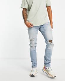 River Island Skinny Jeans In Light Blue