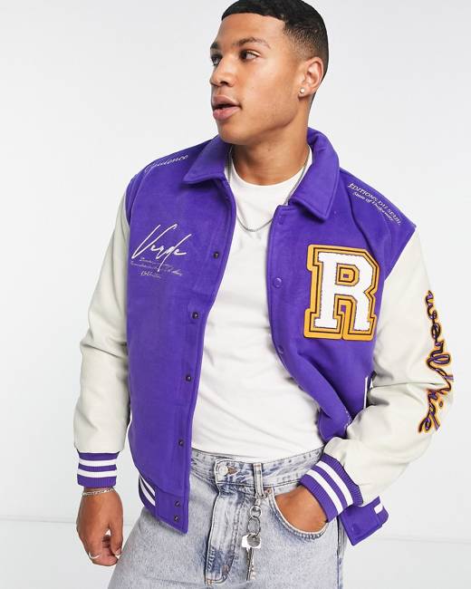 Purple sale varsity jacket