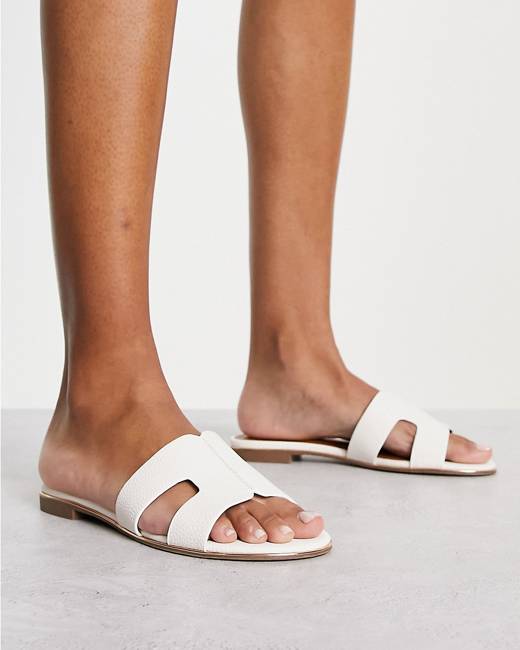 Amazon.com: Dune Loupe Sandals White UK 6 White : Everything Else